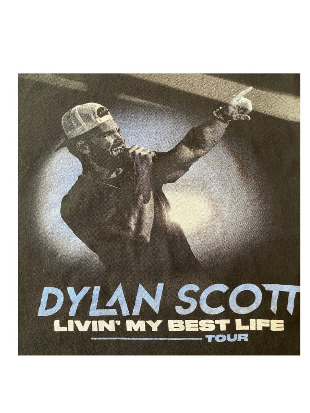 Dylan Scott Livin My Best Life Tour 2022 Shirt Small Raw Hem Tee